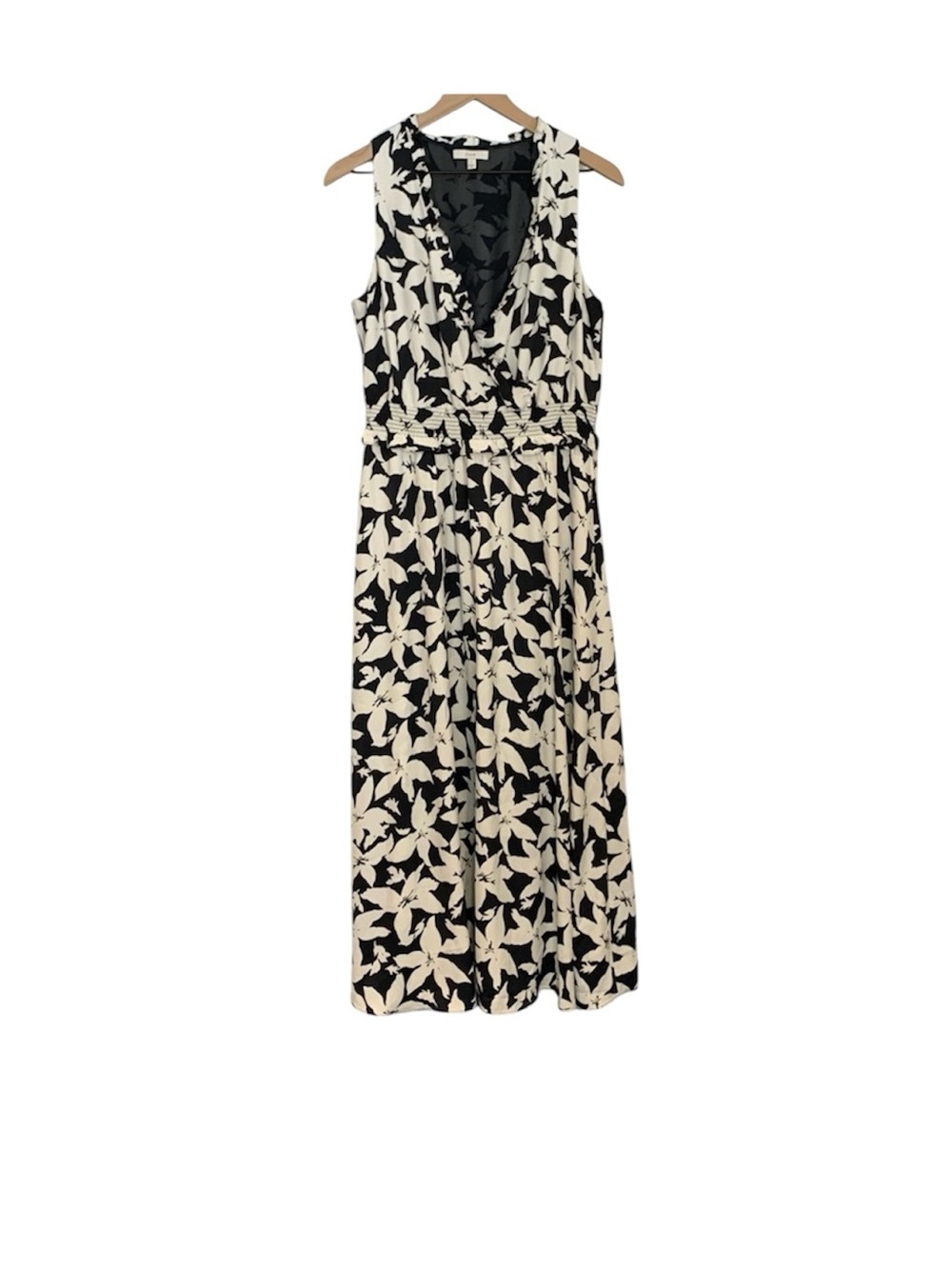 Joie Maxi Sundress smocked waist faux wrap small